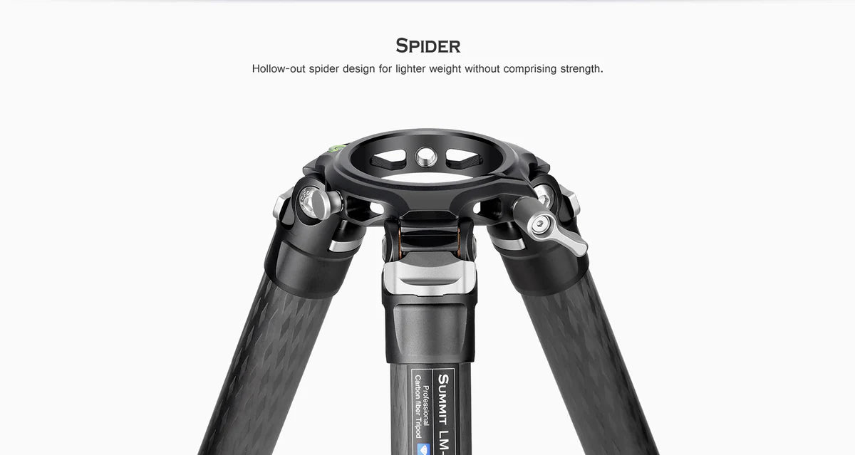Leofoto LM-362C Short Carbon Fiber Tripod with 75mm Video Bowl
