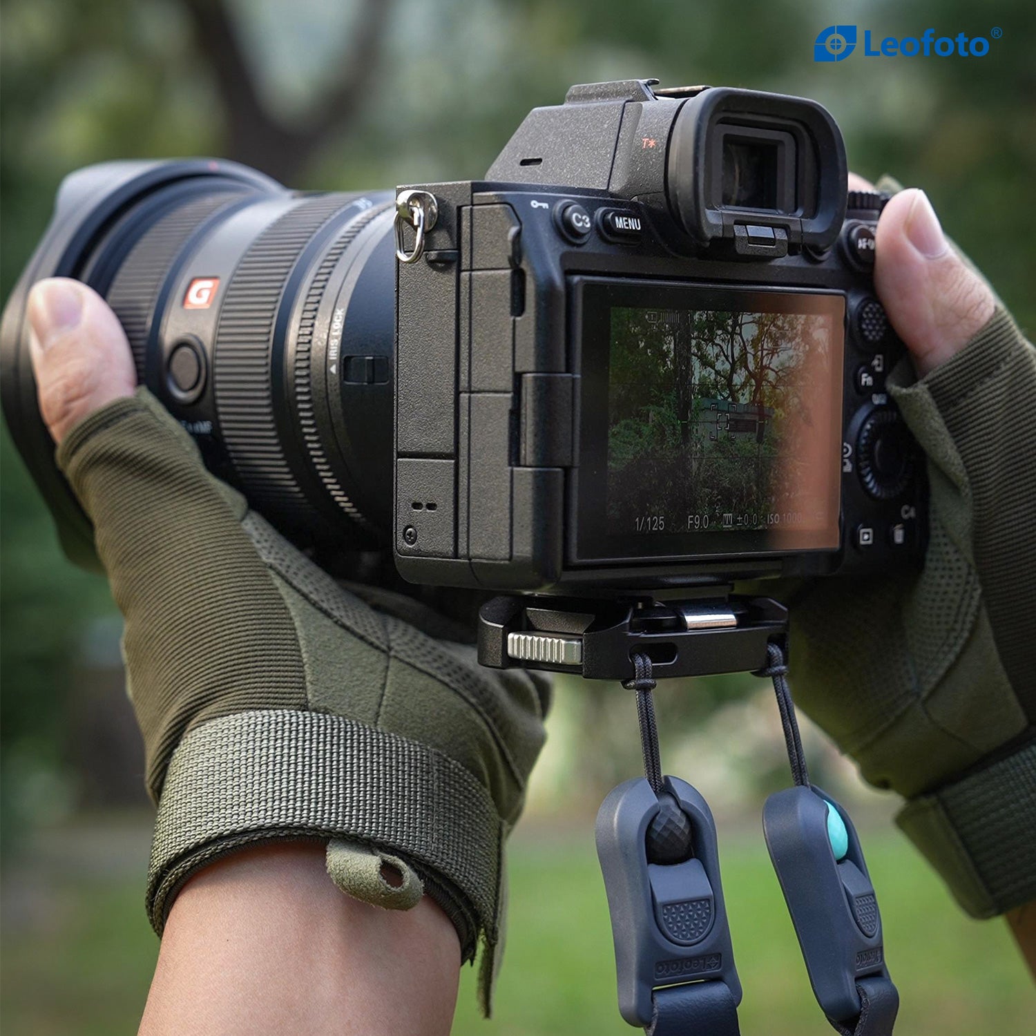 Leofoto QF-01+QP-38 Camera Shoulder Strap Mount Quick Release Clamp Kit