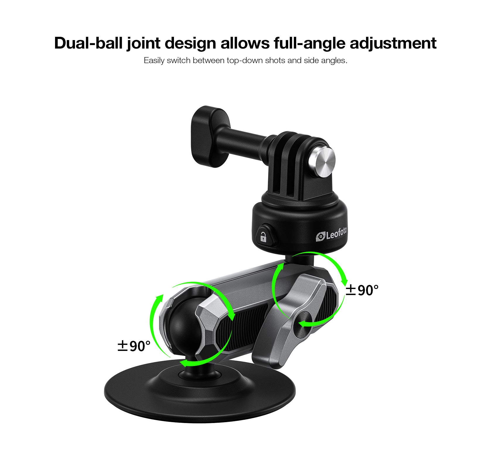Leofoto LAC-02 Action camera bike mount