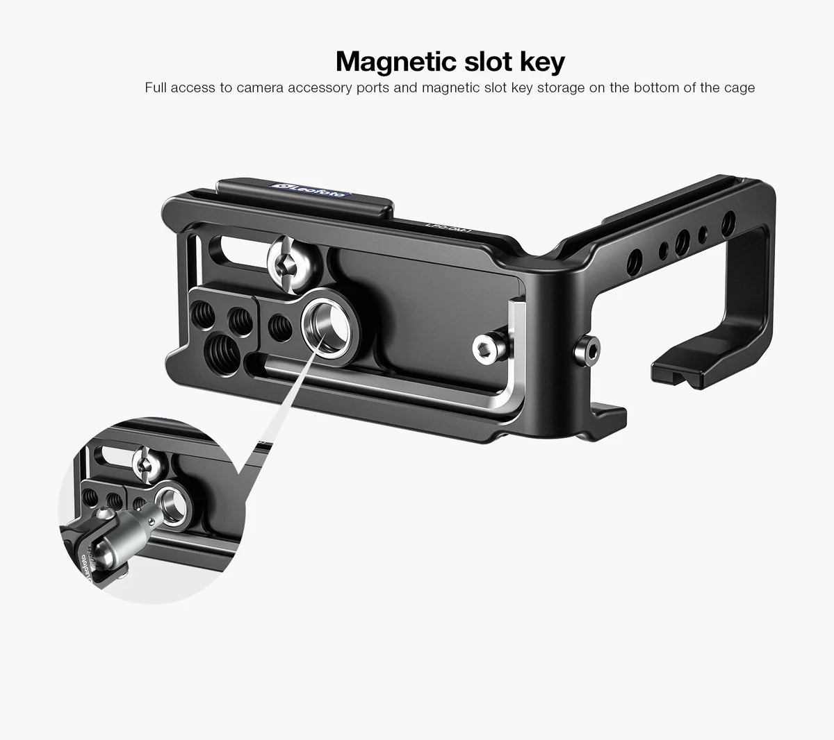 Leofoto LPO-OM-1 L Plate for Olympus OM System OM-1/Mark II | Arca Compatible