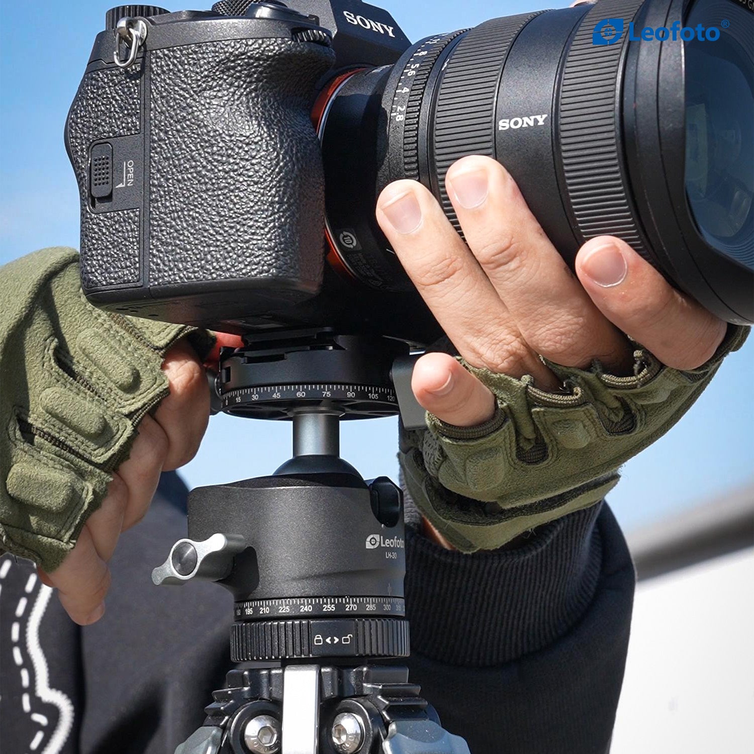 Leofoto QF-01+QP-38 Camera Shoulder Strap Mount Quick Release Clamp Kit