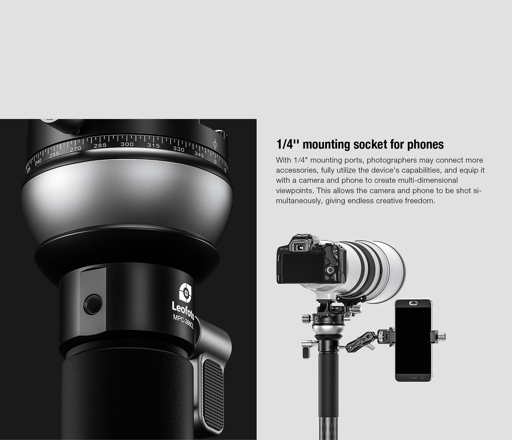 Leofoto Quick Positoining Leofoto Monopod- MPC-366CL