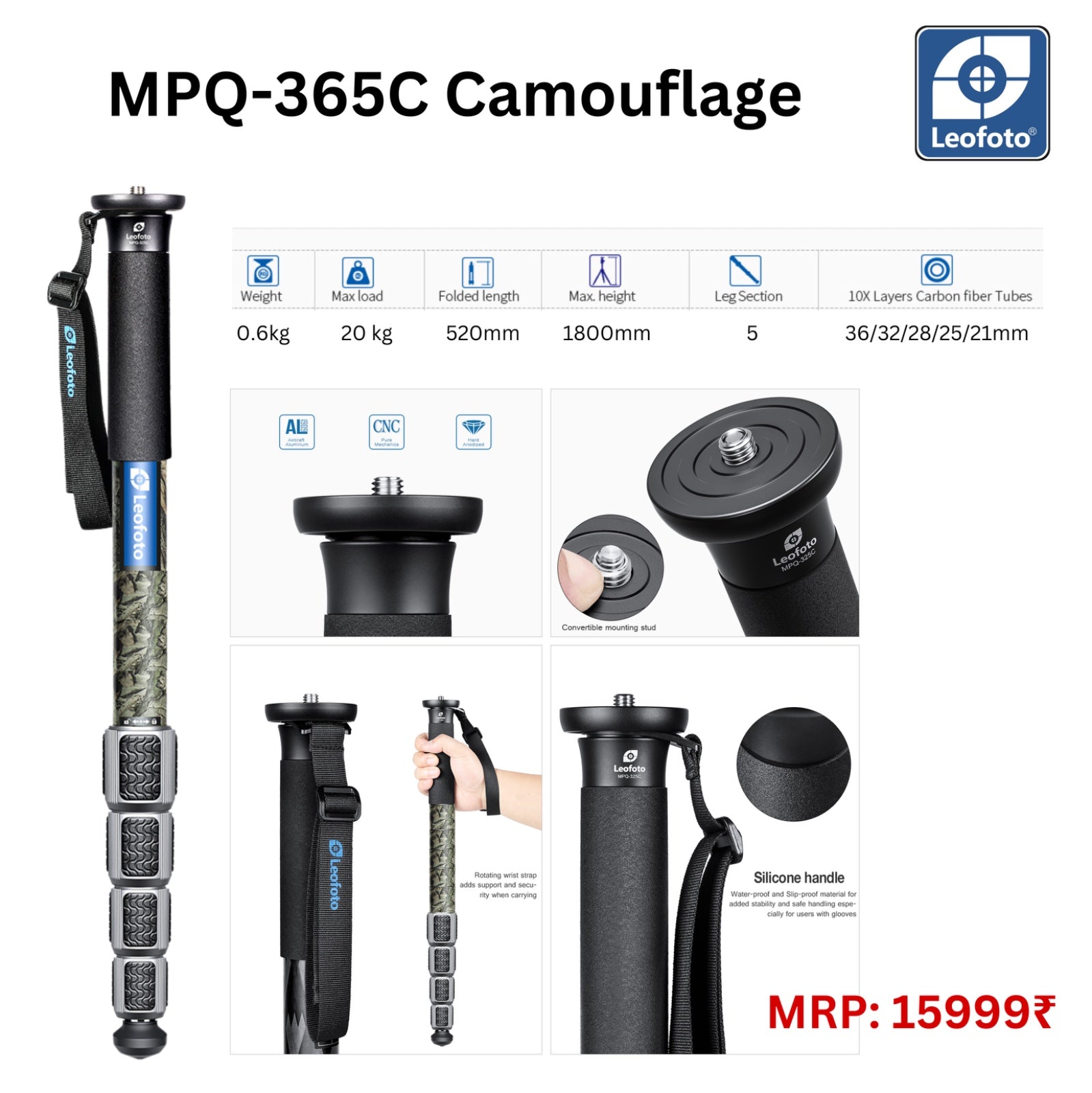 Leofoto Monopod MPQ-365C