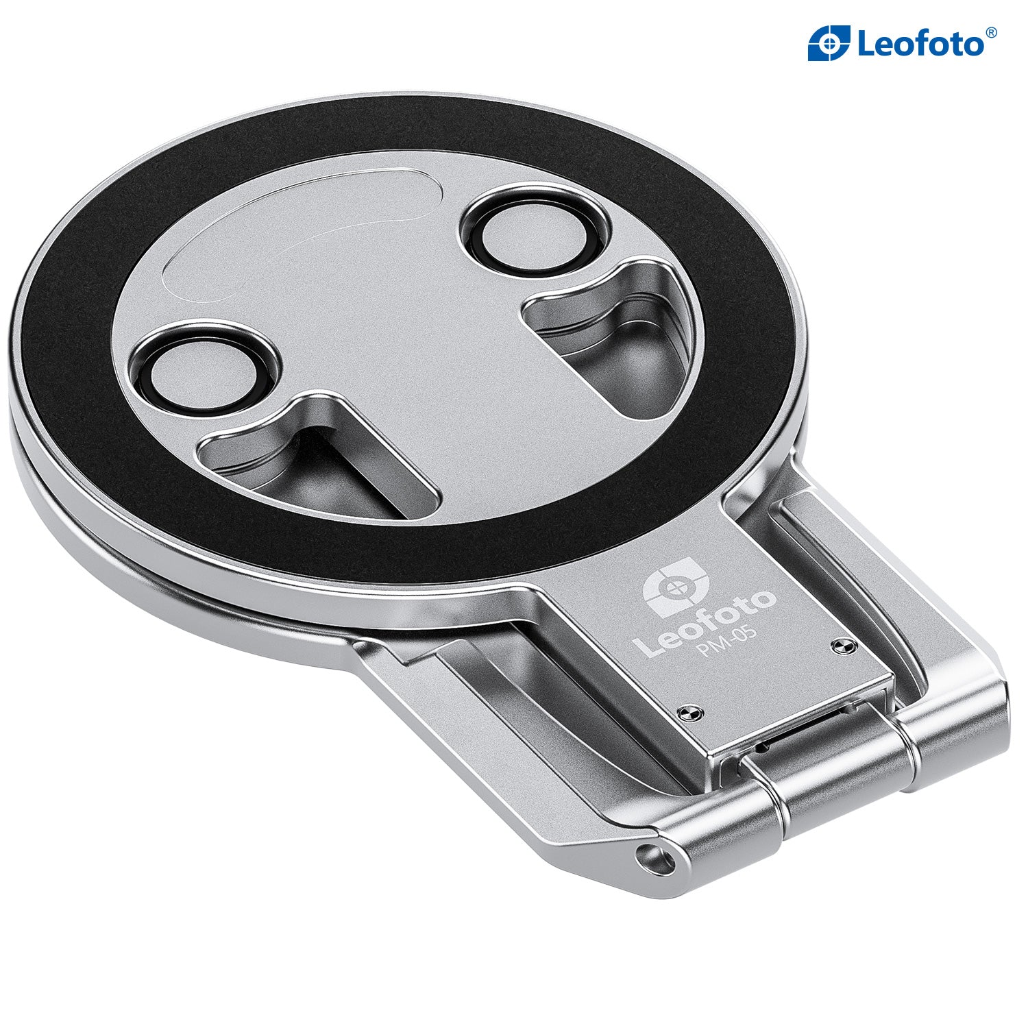 Leofoto PM-05 Dual-Sided Magnetic Foldable Phone Stand - Silver