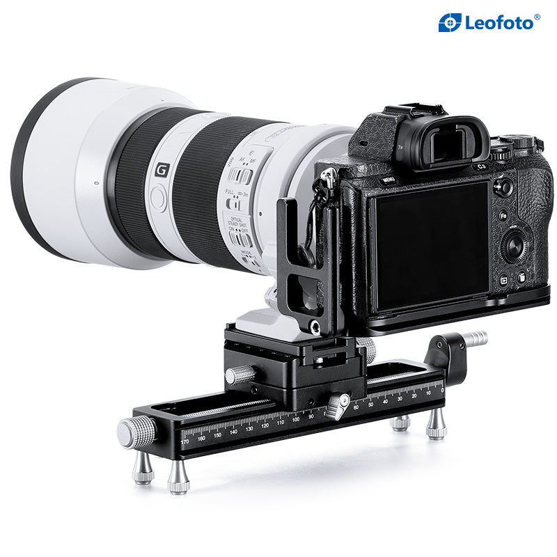 Leofoto Macro Focusing Rail (knob clamp)-MP-180S+NP-50