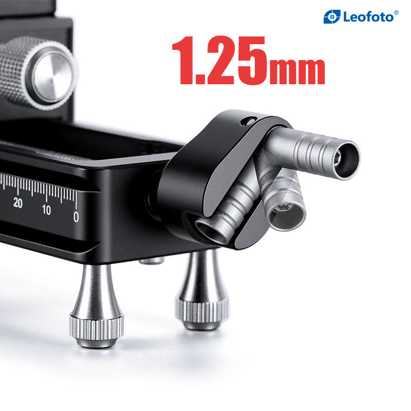 Leofoto Macro Focusing Rail (knob clamp)-MP-180S+NP-50