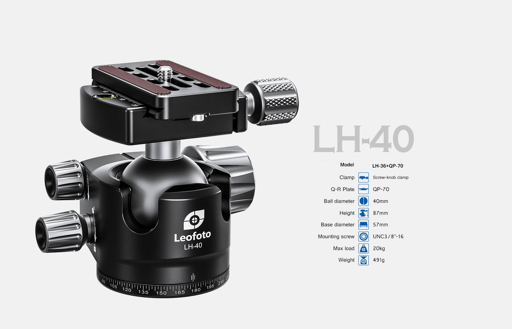 Leofoto Rapid Series Tripod LSR-324C+LH-40