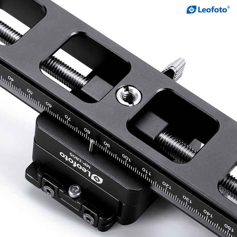 Leofoto Macro Focusing Rail (knob clamp)-MP-180S+NP-50