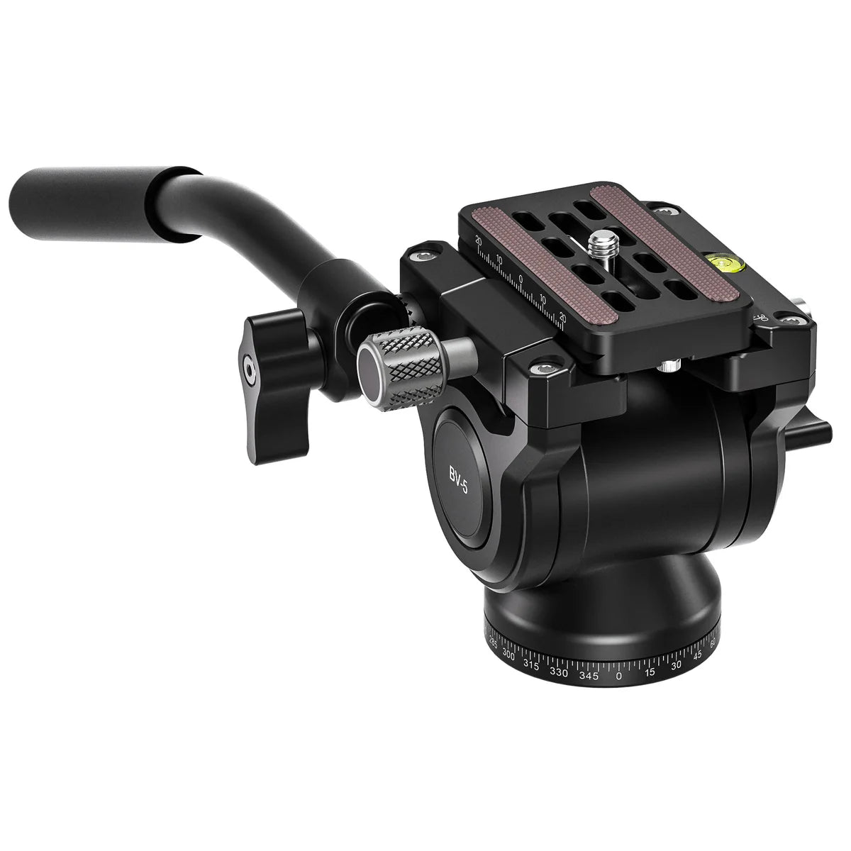 Leofoto BV-5B Mini Fluid Head for Optics | Shorter Handle | Arca Compatible - BV-5B
