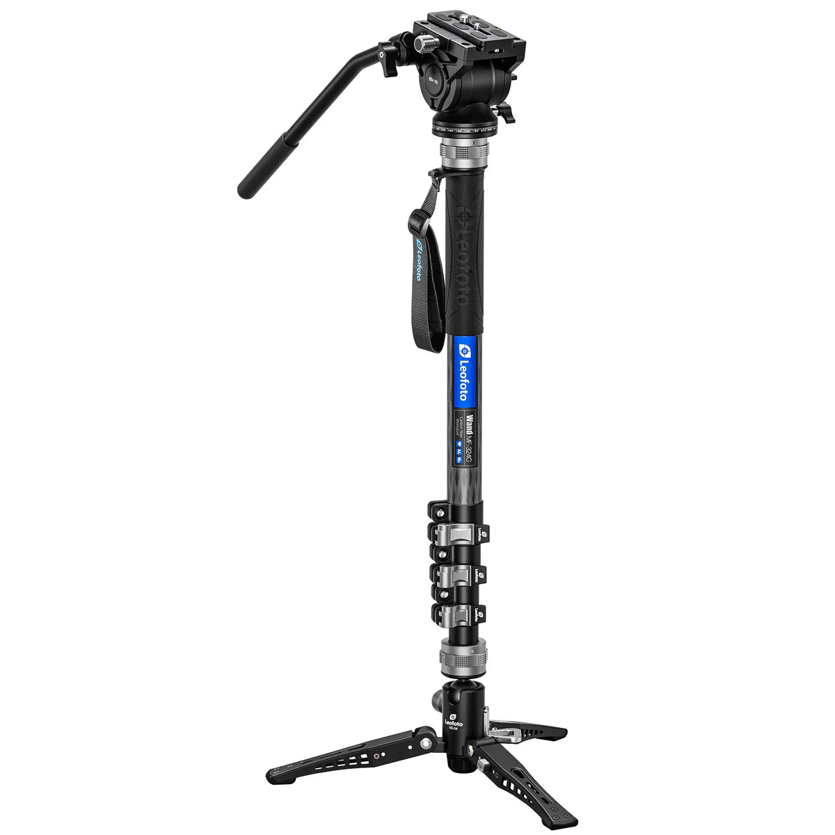 Leofoto MF-324C+BV-10+VD-04 Professional carbon fiber Monopod