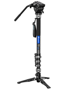 Leofoto MF-324C+BV-10+VD-04 Professional carbon fiber Monopod