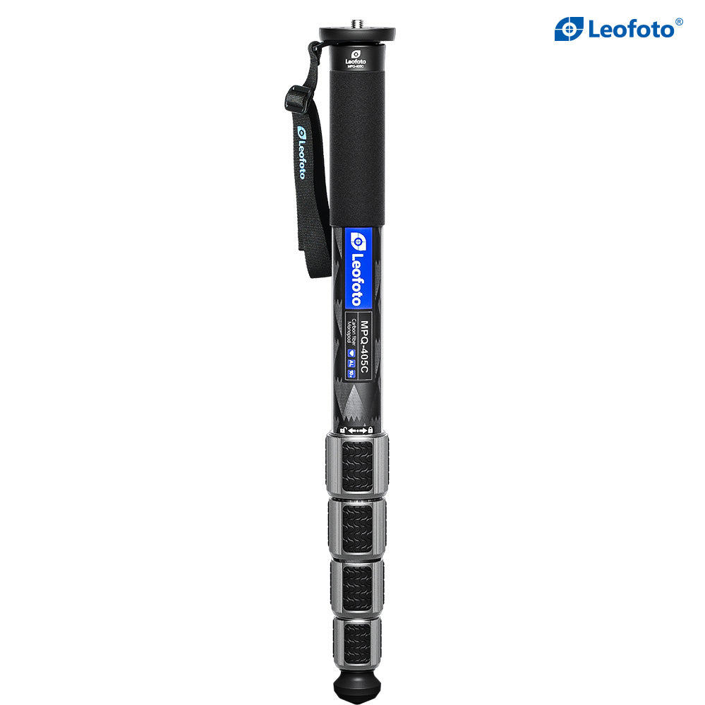 Leofoto MPQ-405 Series Premium Carbon Fiber Monopod with Case | Water-Proof Legs - MPQ-405C