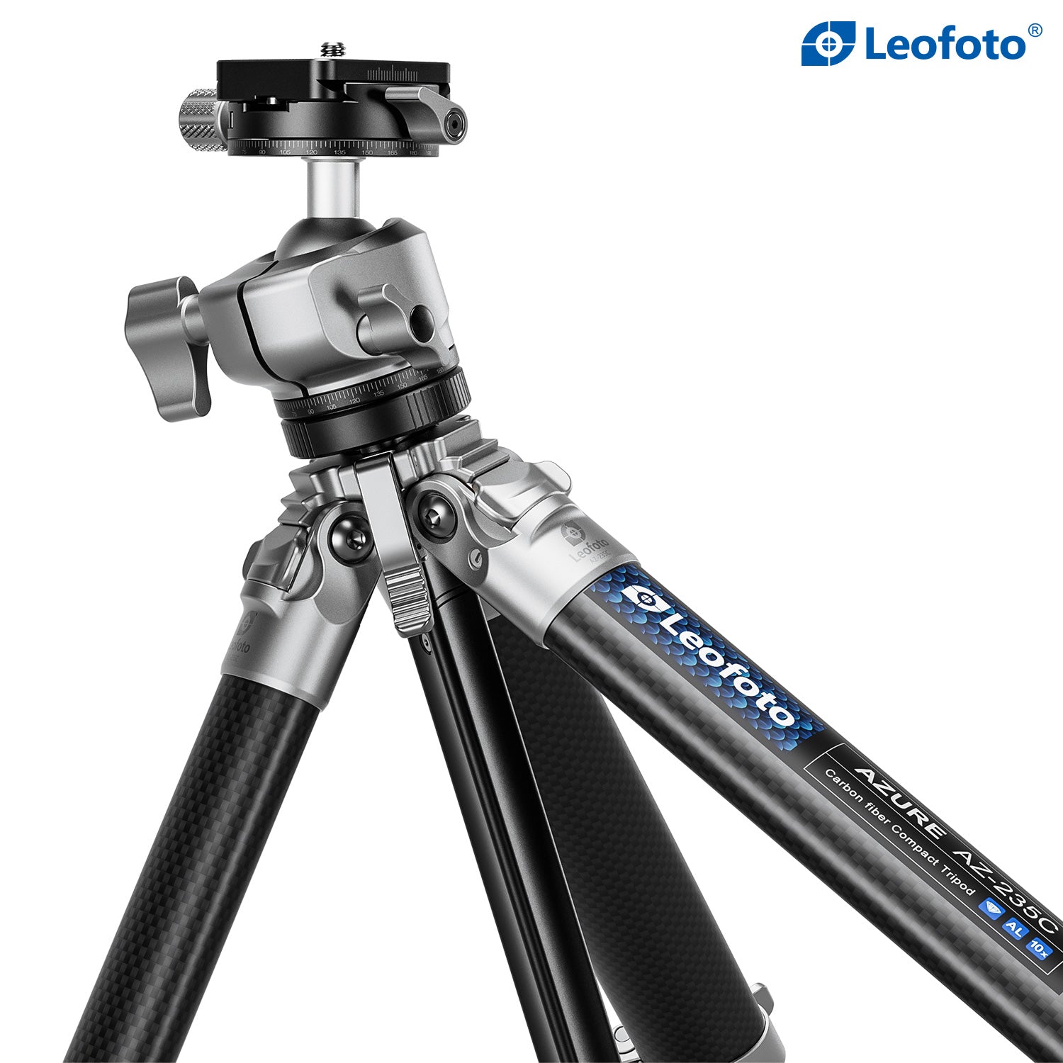 Leofoto AZ-235C+LH-30r - Black AZURE SERIES Ultra-Compact Tripod
