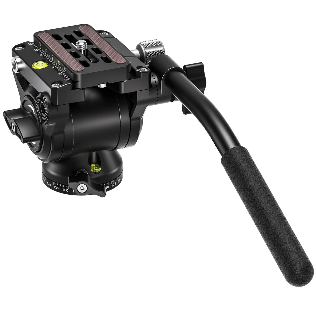 Leofoto BV-5B Mini Fluid Head for Optics | Shorter Handle | Arca Compatible - BV-5B