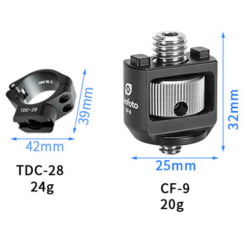 Leg Colla Leofoto TDC-28 Tripod Threaded Leg Collar with CF-9 (28mm) – Leofoto ...