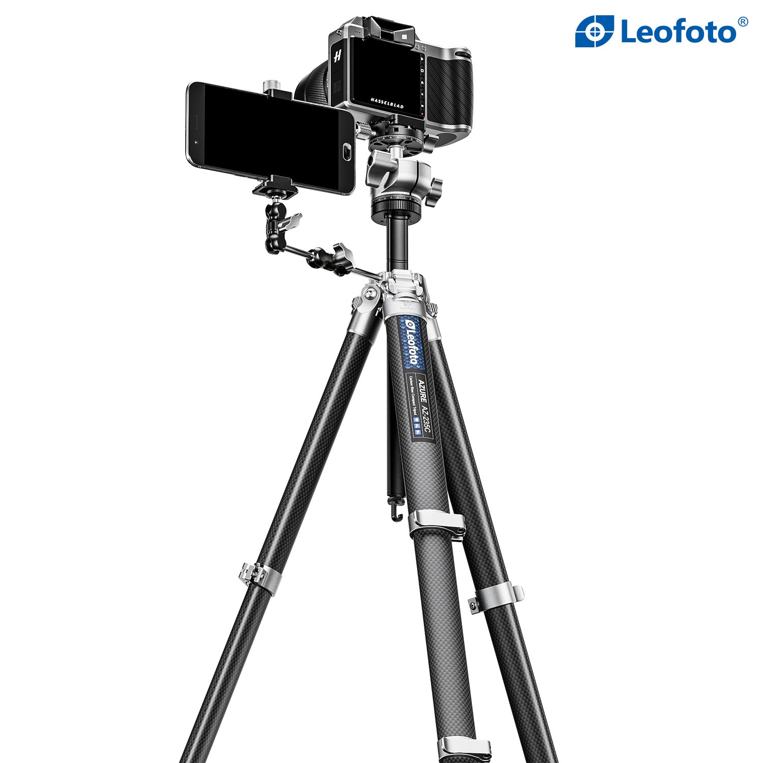 Leofoto AZ-235C+LH-30r - Black AZURE SERIES Ultra-Compact Tripod