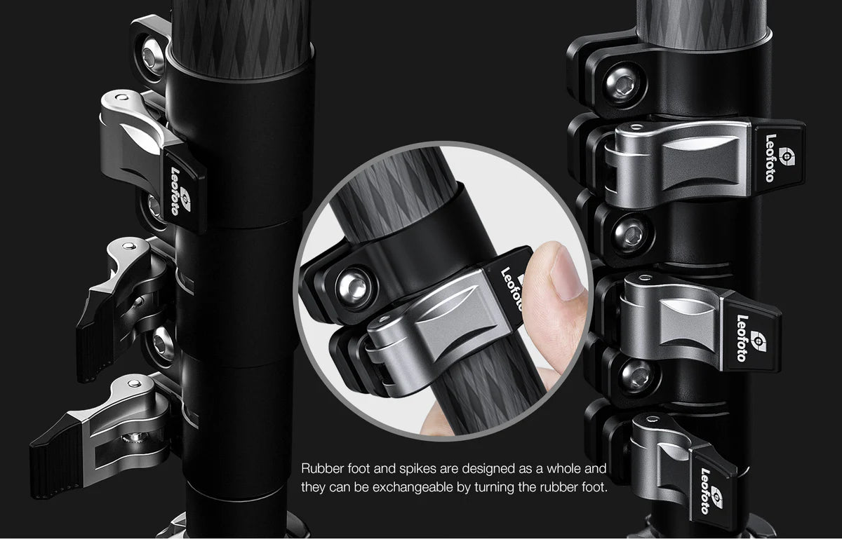 Leofoto MF-324C+BV-10+VD-04 Professional carbon fiber Monopod