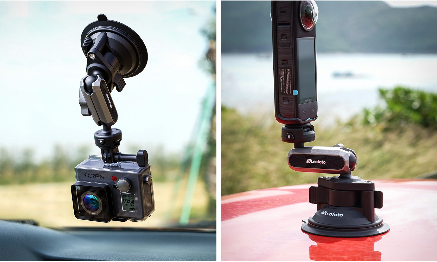 Leofoto Suction Cup Sports Camera Mount - LAC-04