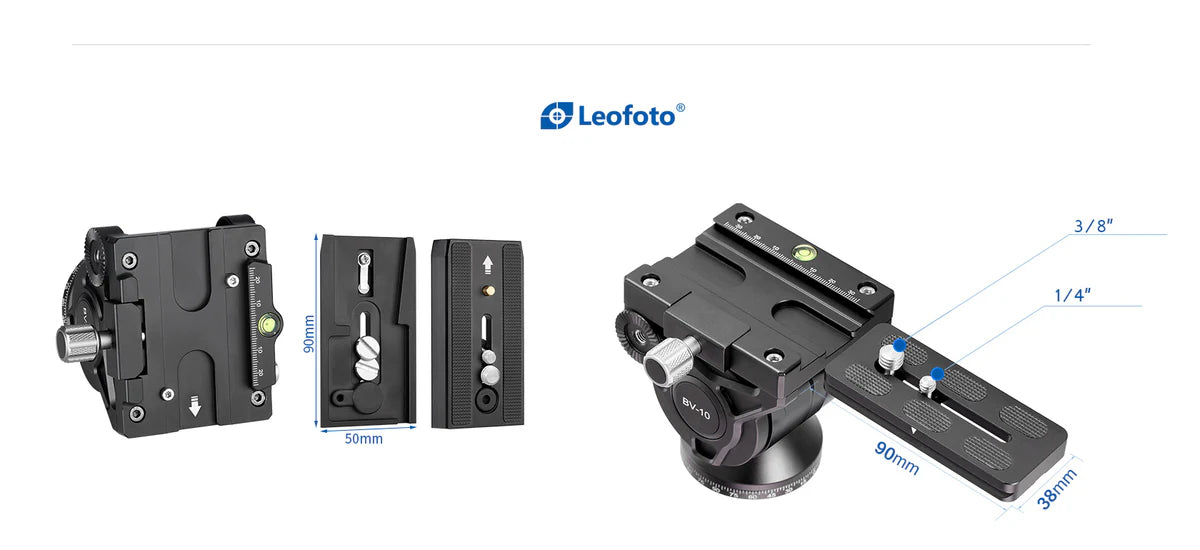 Leofoto MF-324C+BV-10+VD-04 Professional carbon fiber Monopod