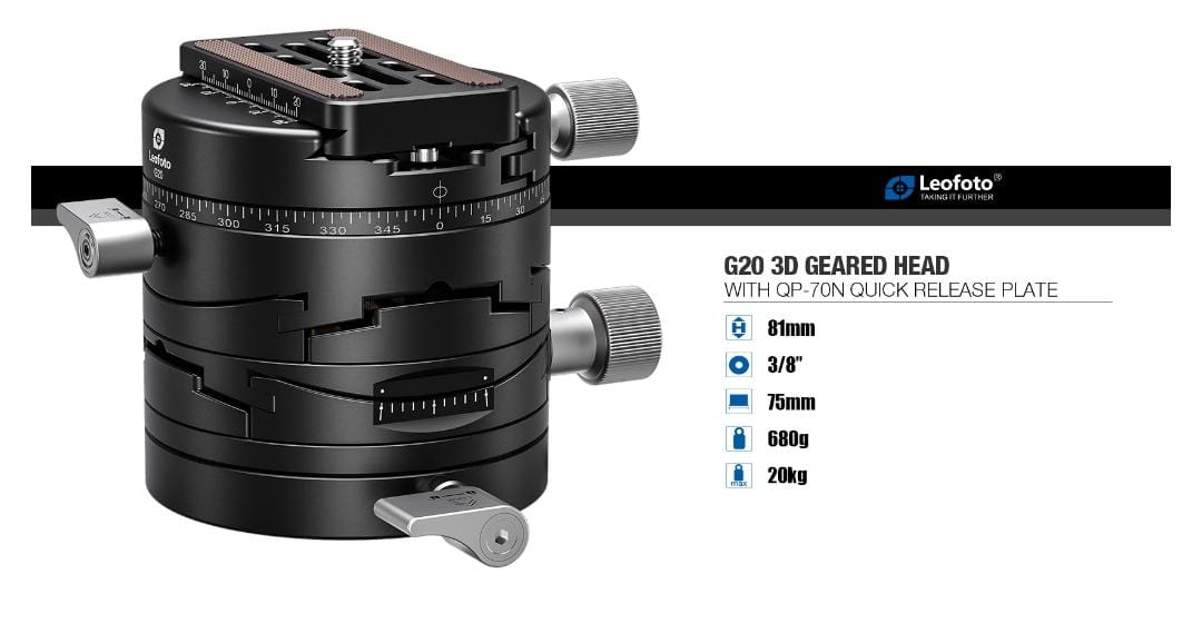 Leofoto Geared Head G20