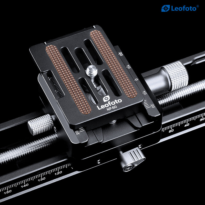Leofoto Macro Focusing Rail (knob clamp)-MP-180S+NP-50