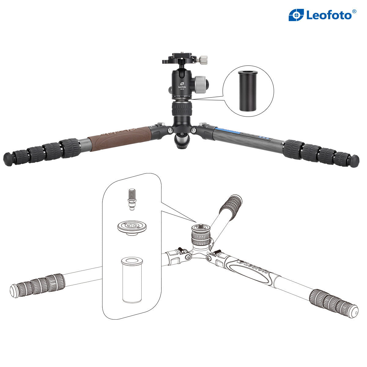 LEOFOTO URBAN SERIES TRIPOD LX-255CT+XB-32